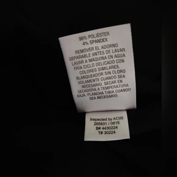 Thalia Sodi Sleeveless Top Black Solid &  Detachable Gold Silver Necklace Chain - Picture 8 of 12